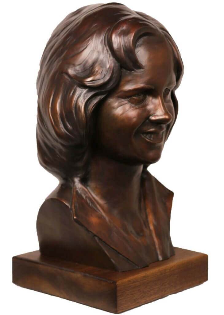 Bronze Sculpture Statue Art by Sculptor Artist Stephanie Hunter image of Gertrude Parady