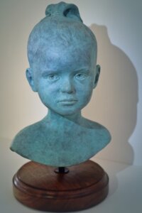 Bronze Sculpture Statue Art by Sculptor Artist Stephanie Hunter image of Scarlett