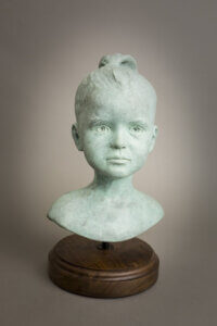 Bronze Sculpture Statue Art by Sculptor Artist Stephanie Hunter image of Scarlett