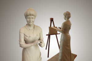 First Lady - Ellen Wilson - Custom Bronze Portrait Custom Sculpture by Stephanie Hunter Featured Photo