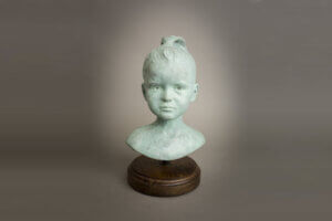 Scarlett - Custom Bronze Portrait Custom Sculpture by Stephanie Hunter Featured Photo