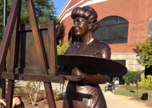 First Lady Ellen Wilson Bronze Statue by artist Stephanie Hunter