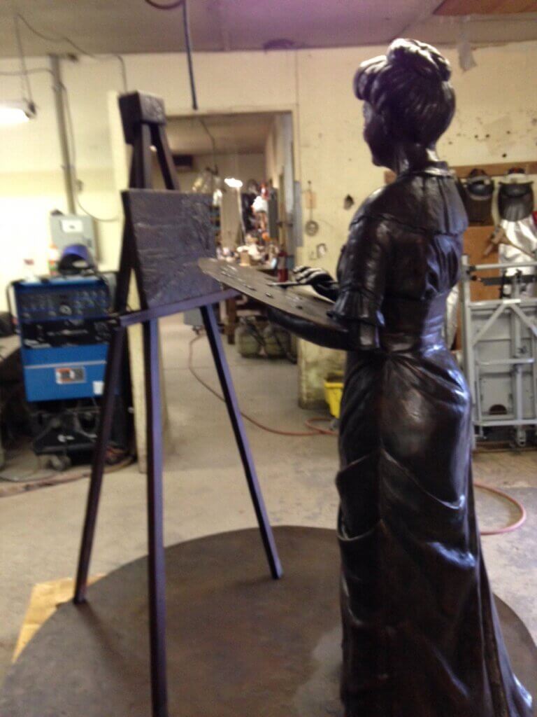 Custom Bronze Postrait Sculpture Statue Art by Sculptor Artist Stephanie Hunter image of First Lady Ellen Wilson Foundry Pictures
