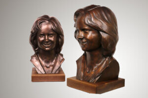 Gertrude Parady - Custom Bronze Portrait Custom Sculpture Clay by Stephanie Hunter