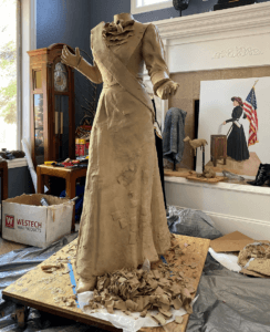 Frances Willard Munds statue work in progress, President of Arizona Equal Suffrage Association